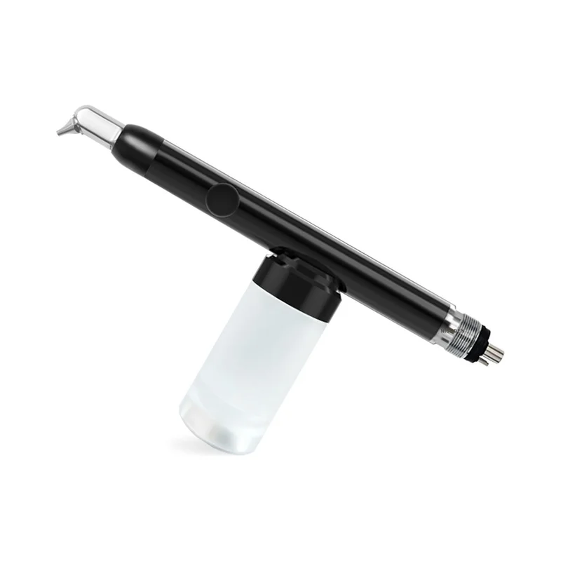 Dental Air Abrasion Micro Sandblaster Aluminum Oxide Micro Etcher Handpiece 2/4 Holes 360 Rotating Tungsten Carbide Nozzle