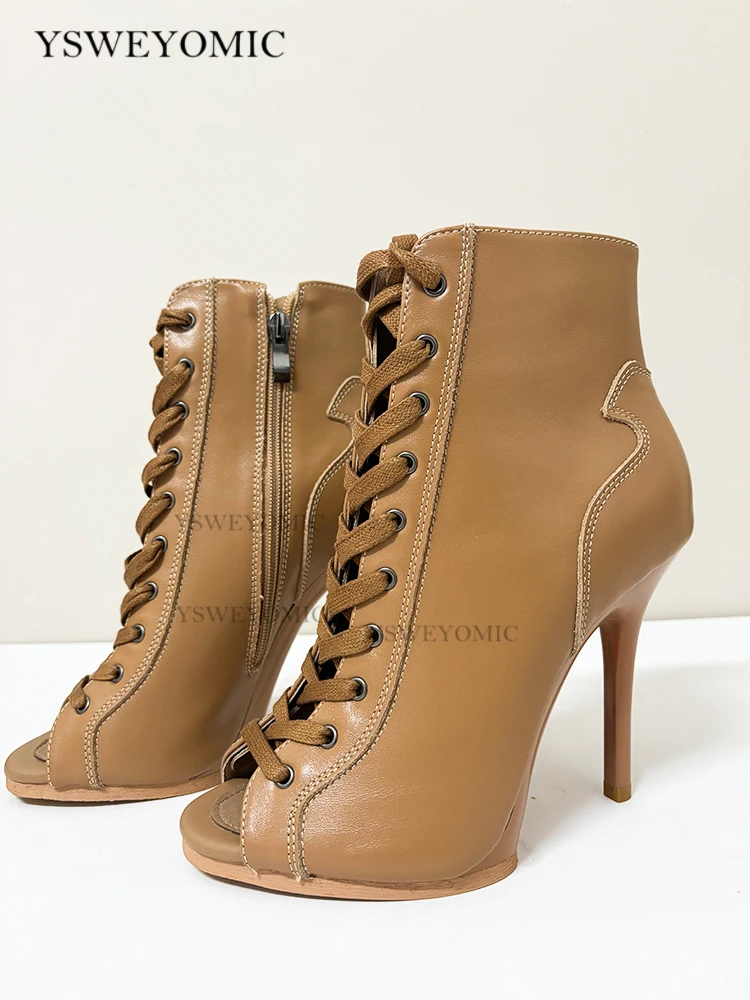 Real Leather 11cm Dance Heels Khaki Black Red Rubber Sole Stable Latin Salsa Women Dance Shoes Brown Dance Heels 11cm