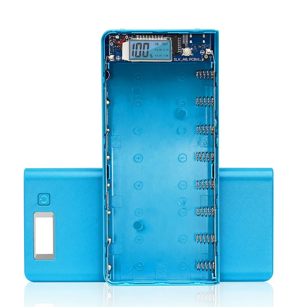 

Flat Head Battery Organizer Tools 8x18 650 Holder White Battery Charging Case Easy To Install No Soldering Required