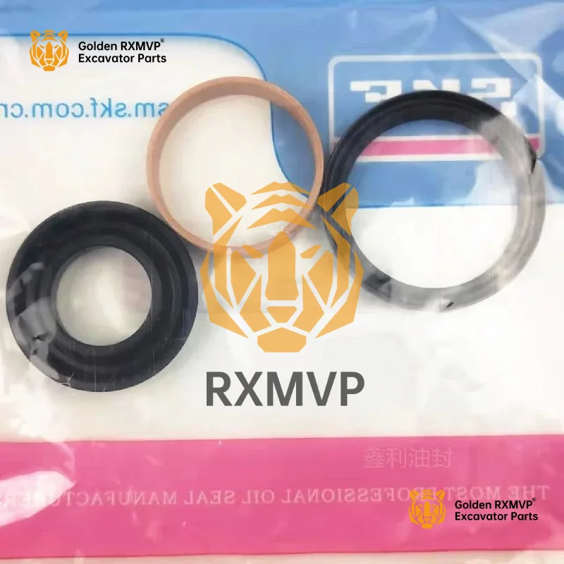 For Foton Lovol Fr50/60/65/75/80/85-7 Chain Buckle Tensioning Oil Cylinder Oil Seal Excavator Accessories