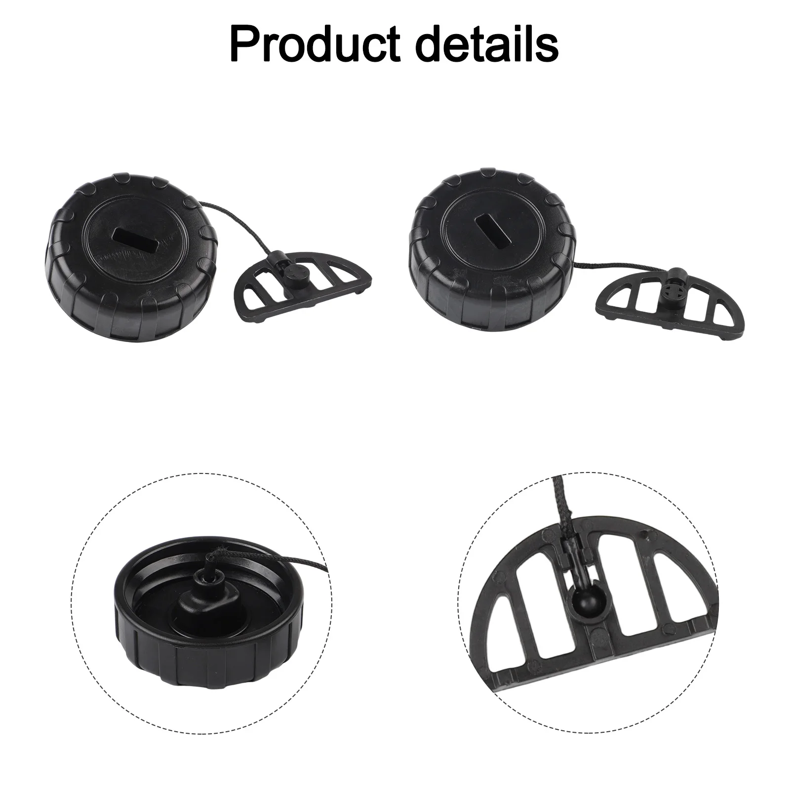 2Pcs/Set Fuel Cap For 017 018 MS170 MS180 Chainsaw 11303500500 Garden Lawn Mower Replacement Accessories