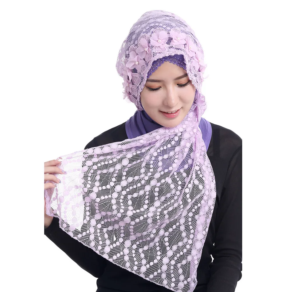 

Pure Color Breathable Women Lace Scarf Wrap Headscarf Hollow Scarf Women Shawls And Scarves Evening Wedding Party Cape Stoles