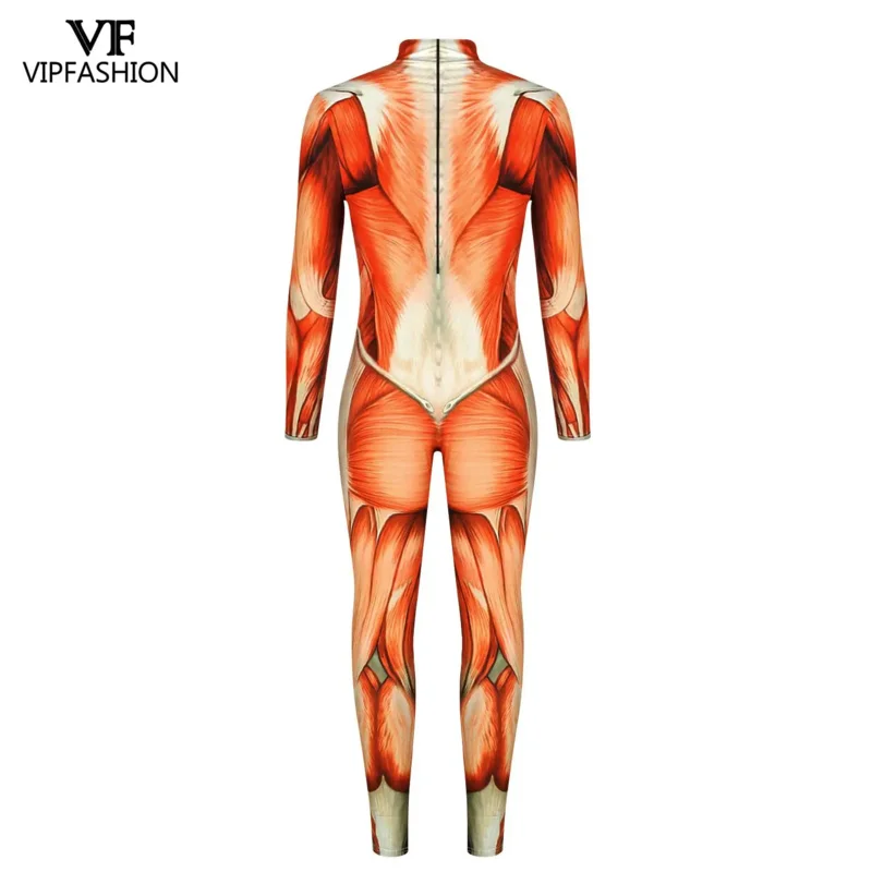 Body Zentai Imprimé Muscle pour Homme et Femme, Combinaisons, Anime Japonais 3D, Cosplay d'Halloween, Mode VIP, 303