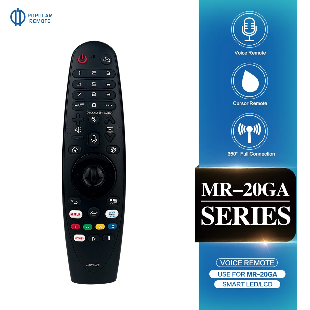 Voice Magic Remote Control AKB75855501 for  AN-MR20GA  Smart TV 2017-2020 LED QNED NanoCell 4K 8K with Voice function