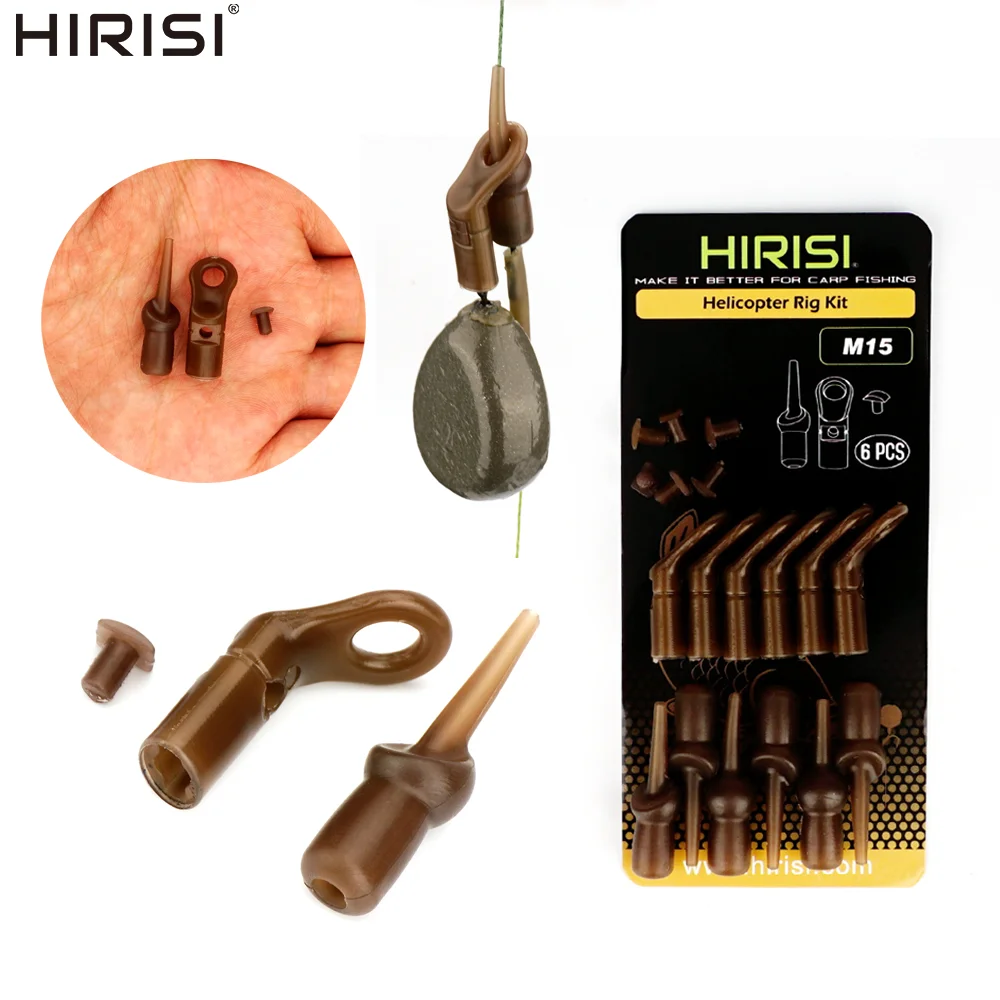 Hirisi Karpfenangeln Drop Off Run Ring Gummiperlen für Karpfen Chod Hubschrauber Rigs Terminal Tackle Angelzubehör M15