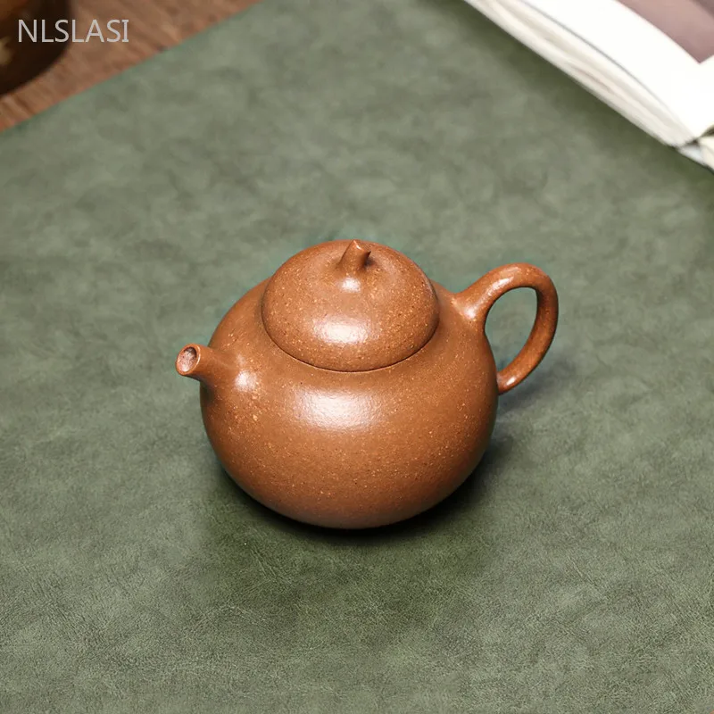 

160ml Classic Yixing Purple Clay Teapot Handmade Ball Hole Filter Tea Pot Raw Ore Section Mud Kettle Home Beauty Tea Infuser