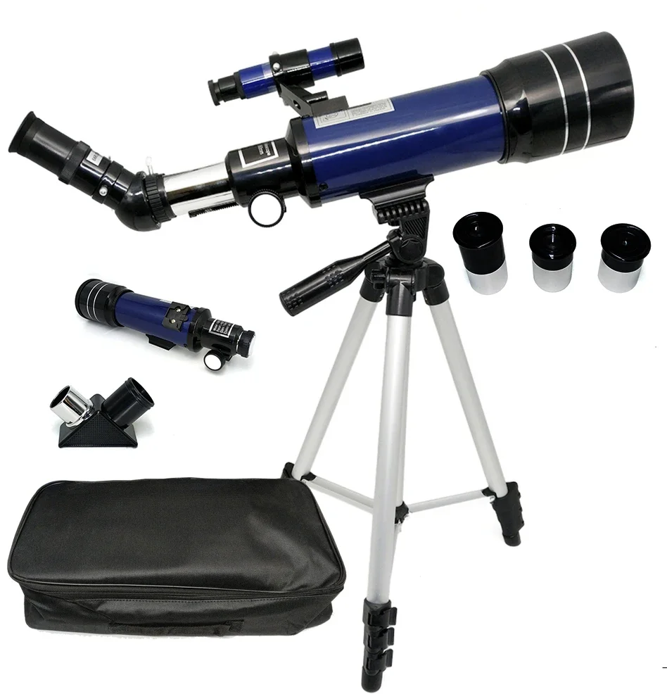 18X-180X Mobile Telescope for Adults Kids Beginners 70mm Aperture 360mm Astronomical Refractor Professional Telescope