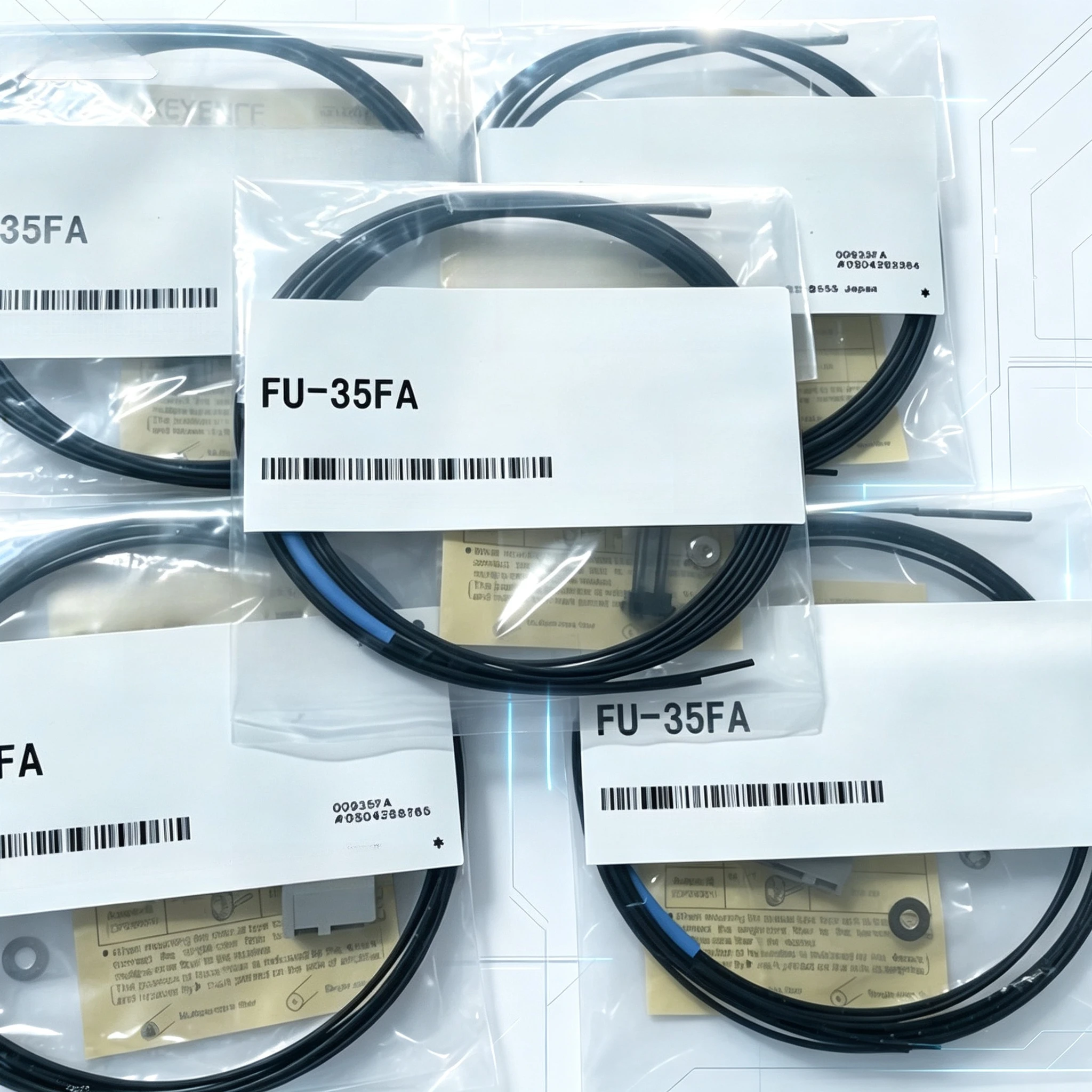 Coaxial M3 Diffuse Fiber Optic Sensor FU-35FA FU-35FZ FU-35TZ for Automation