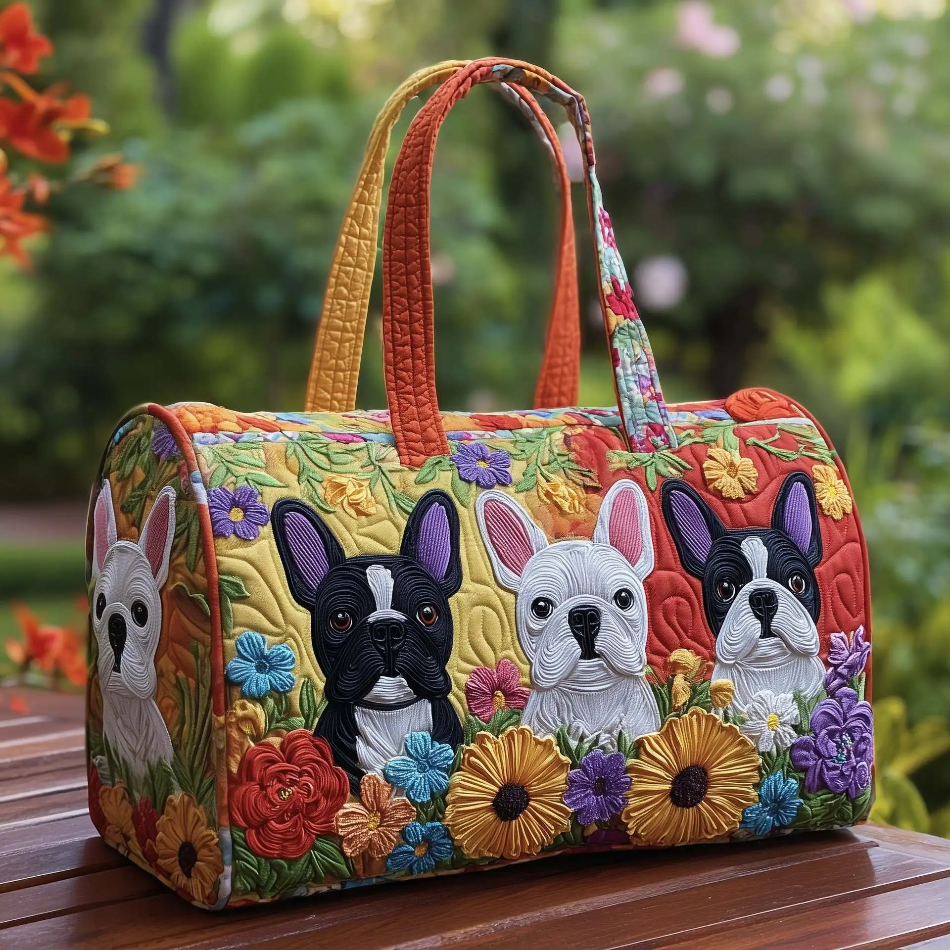 

3D Printed Quilted Bags dog funny Personalized Gifts Bags Handbag Tote Bag Custom Training Travel Bag Beach Hiking Camping