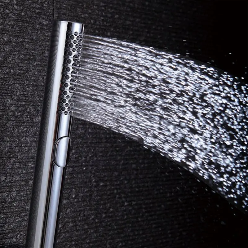 A98E-For Bathroom Compatible Replacement Shower Wand With Handheld Round High Pressure Shower Head Only To Clean