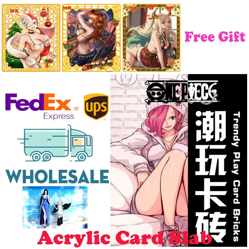 

2024 Lastest Case Wholesale One Piece Arcylic Card Slab Brick Collection Card Luffy Robin Boa Booster Box CCG TCG Hobby Gift