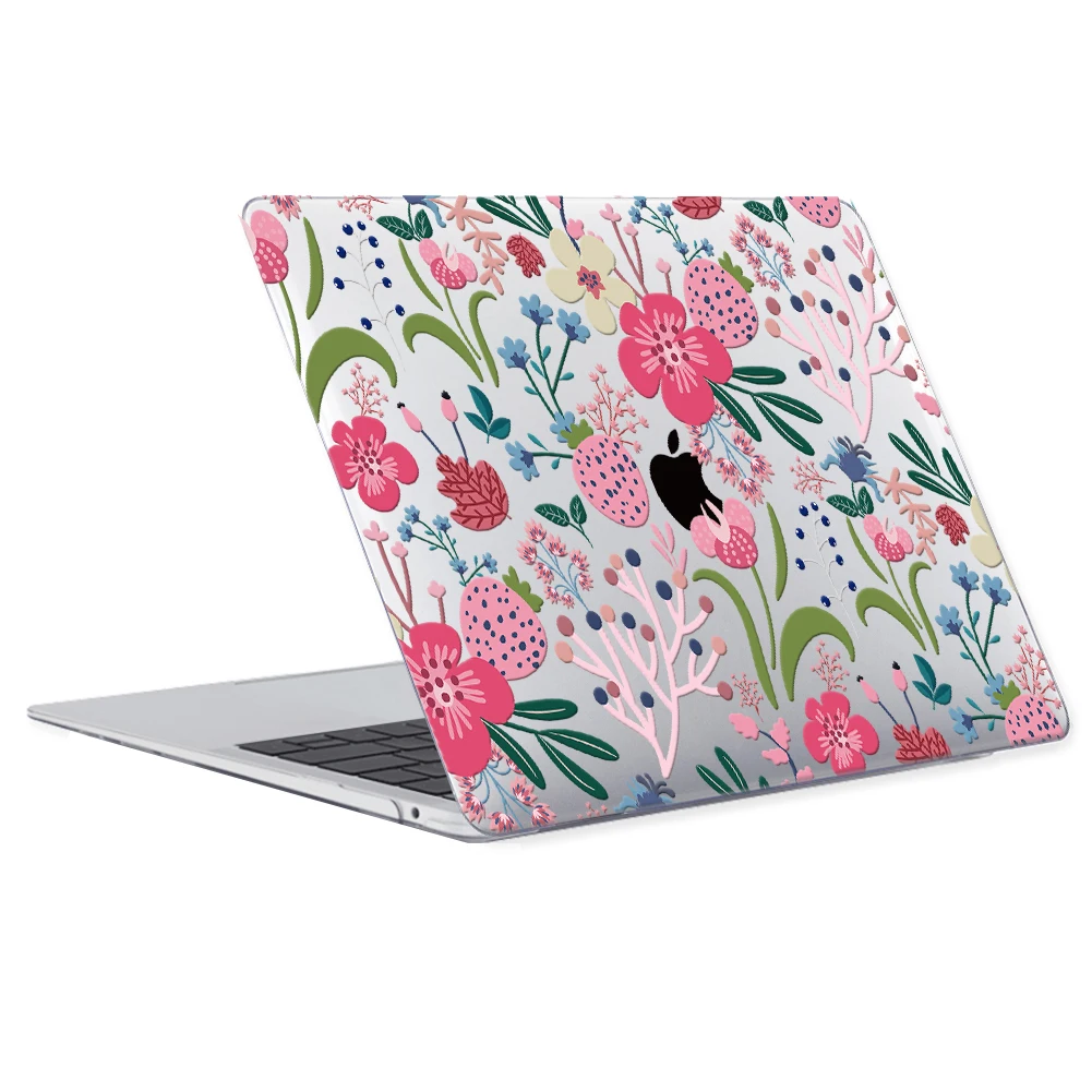 for MacBook Air M2 Case A2941 Floral Crystal PC Hard Cover Case for MacBook Pro Air 13 M1 A2337 A2338 A2681 A1466 Pro 14/16 M3