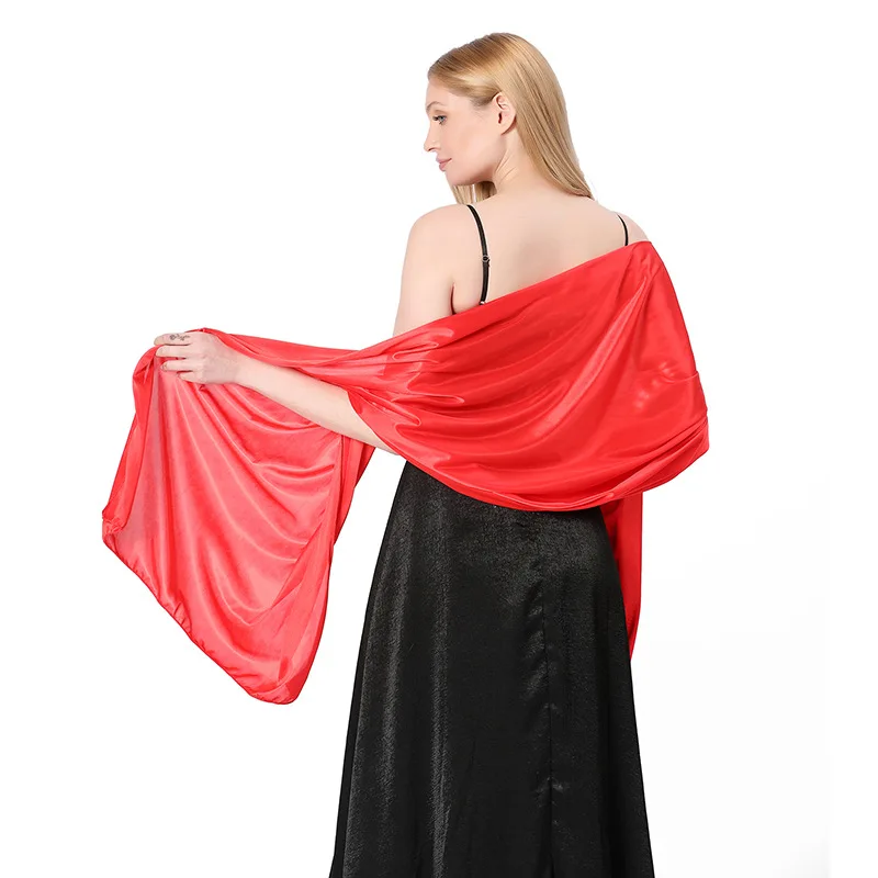 Elegant Silky Evening Dresses Shawls for Women Wedding Party Shawl Bride Bridesmaid Boleros Shrugs Banquet Capes Wraps