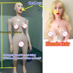 VaHppy Inflatable doll Sex Dolls Man's girlfriend Masturbator Thickened extra tall Oral/Anal sex 3in1 Full figured Large Breasts