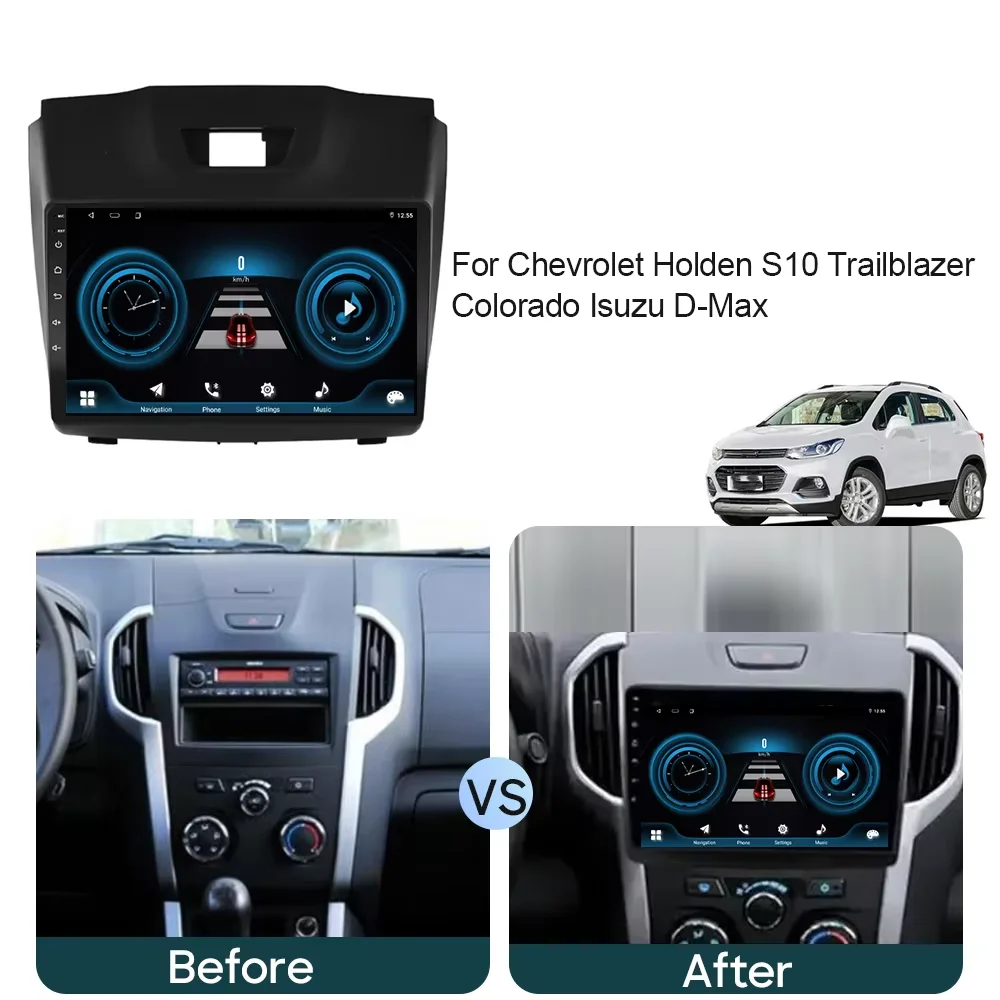 Android 16 Video Player For Chevrolet Holden S10 TRAILBLAZER COLORADO Isuzu D-Max GPS Radio Multimedia Stereo Player No 2din DVD