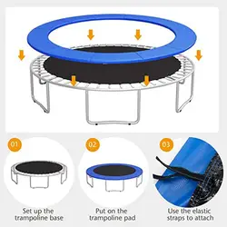 Trampoline Spring Cover Waterproof Edge Protection Spring Cover Portable Round Safety Pad For Trampoline Accessories Family Fun