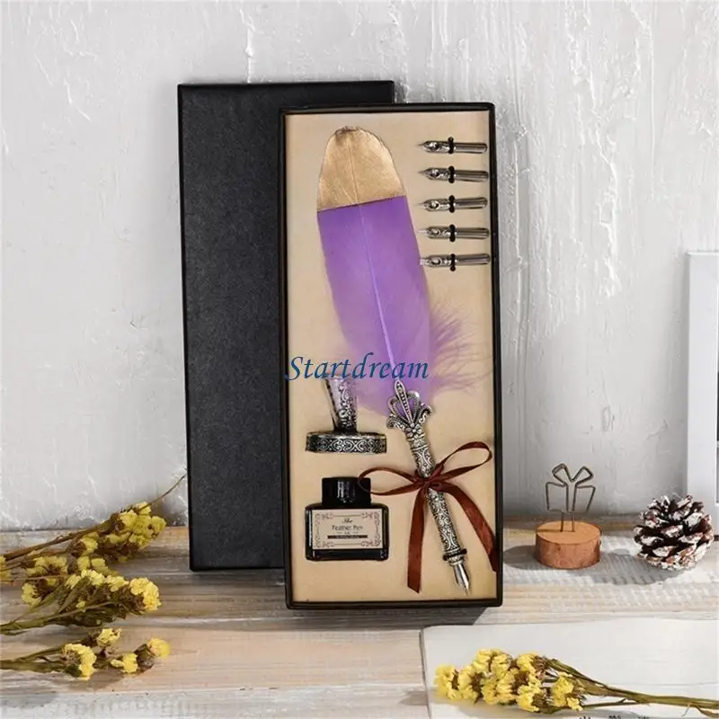 

Деликатная ручка стебель написание перо каллиграфия ручка подарок подарочный набор перо перо перо