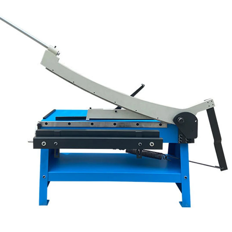 Table tin shears manual metal shears GS-1000 quick clamping standard back gauge hand wheel adjustment balance hammer