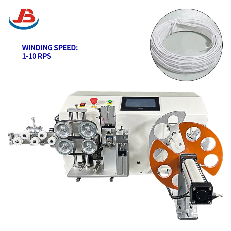 Multifunction Factory High Efficiency Semi-Automatic Counting Wire Cutting Coil Reel Winding Cable Making Machine