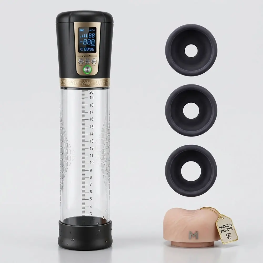Male Penis Pump Sex Toys Automatic Enlargers & Erectile Extend Pump for Men with Adult Toys for Electric Penis Erection Pumps