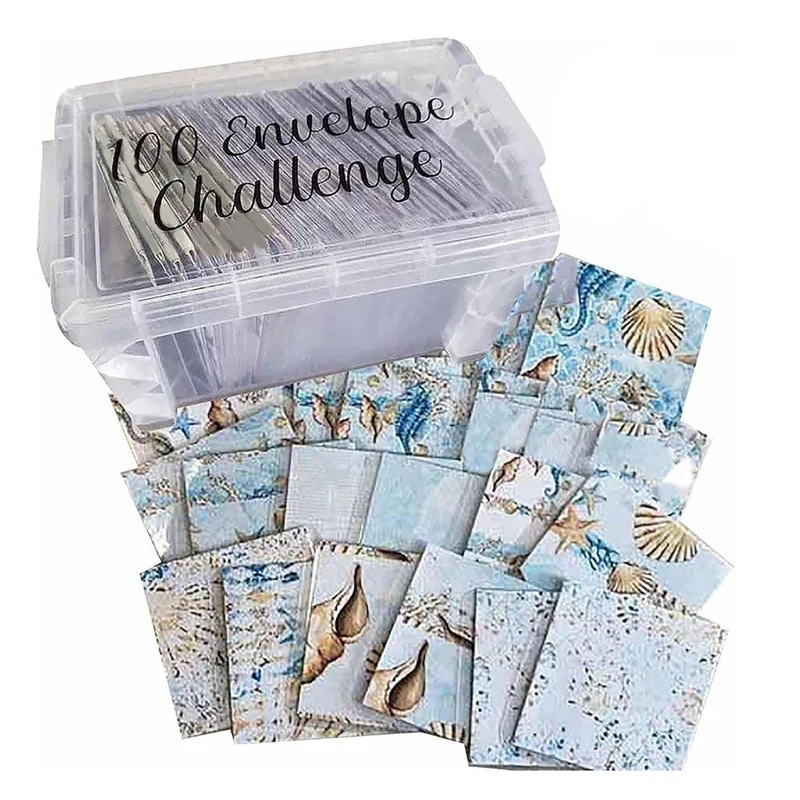 100 Envelopes Money Saving Challenge Box Kit High Quality Perfect For 100 Day Savings Challenge