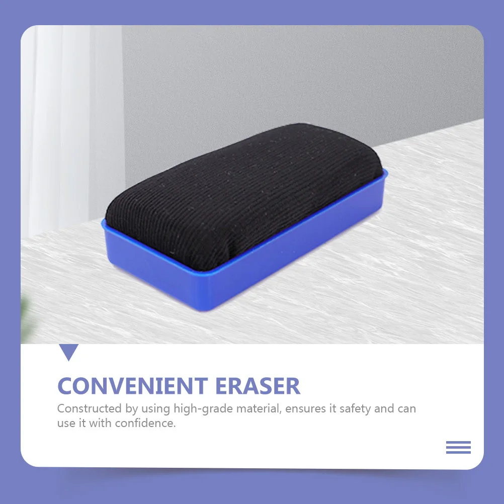 jojofuny 6 Stück Whiteboard-Radiergummi, Mikrofaser, trocken abwischbarer Brettreiniger, Magnetbürste für Büro, Schulbedarf