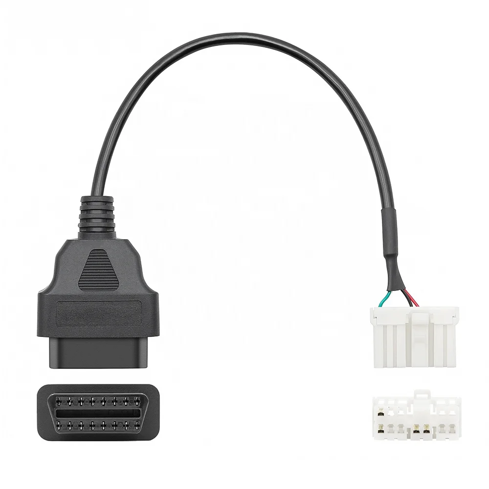 Best Selling 12pin Female OBD2 Connector to 16pin OBD2 Car OBD2 Extension Cable for Tesla 2012-2015 Model X Model S