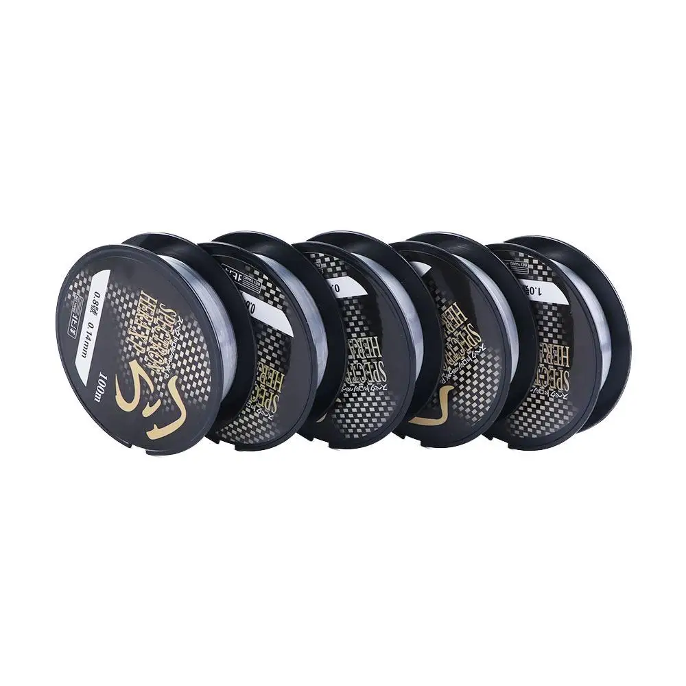 مادة قوية للغاية من النايلون باس الأسماك حيدة سمك الشبوط صيد السمك معالجة الصيد اكسسوارات الخط الرئيسي خيط صنارة الصيد #5