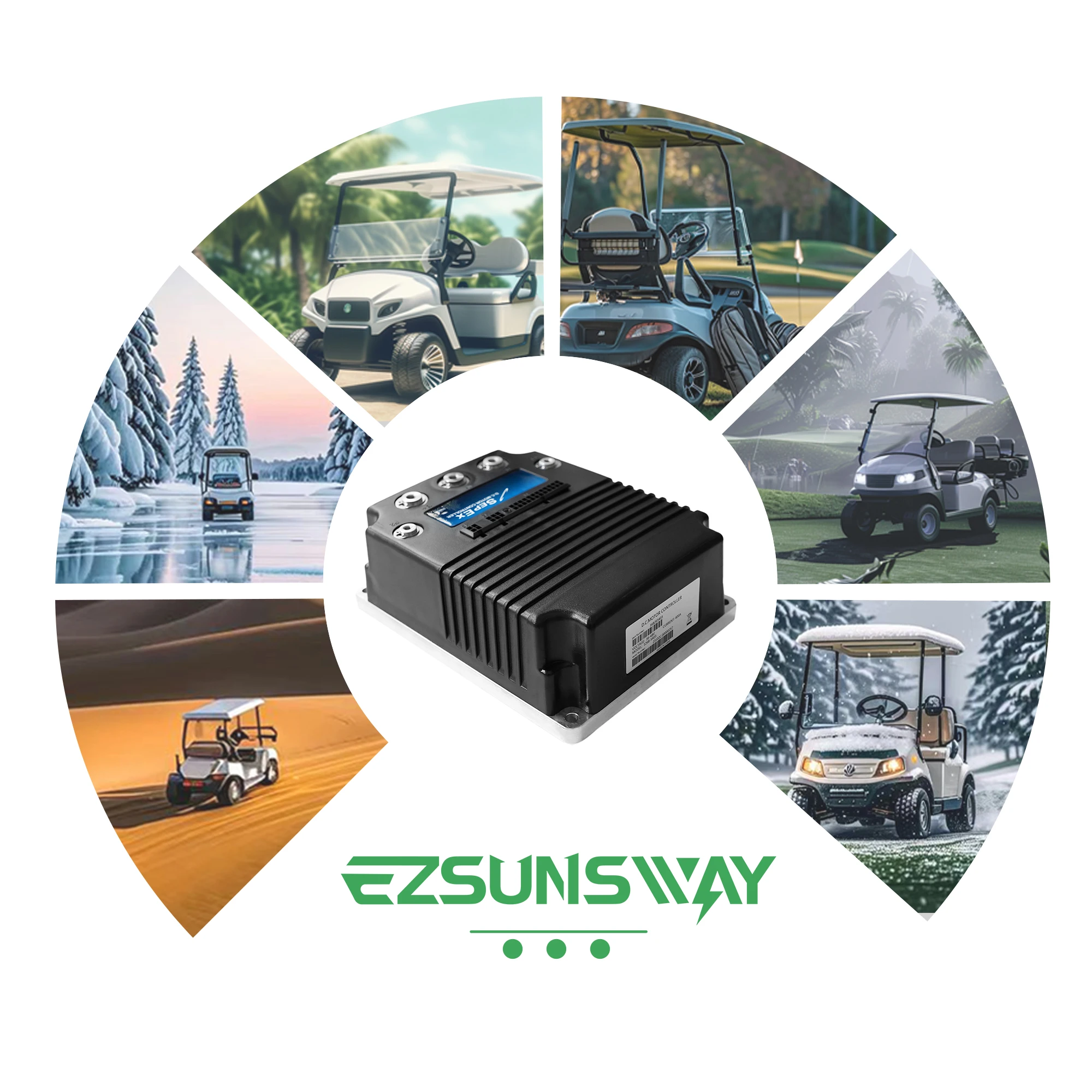 48 فولت 400A 0-5k وحدة تحكم تيار مستمر 2CN090 ل كورتيس ستار EV كلاسيك 48 2 + 2 4 + 2 6 + 2 (2016-2025) عربة جولف 1268-5403