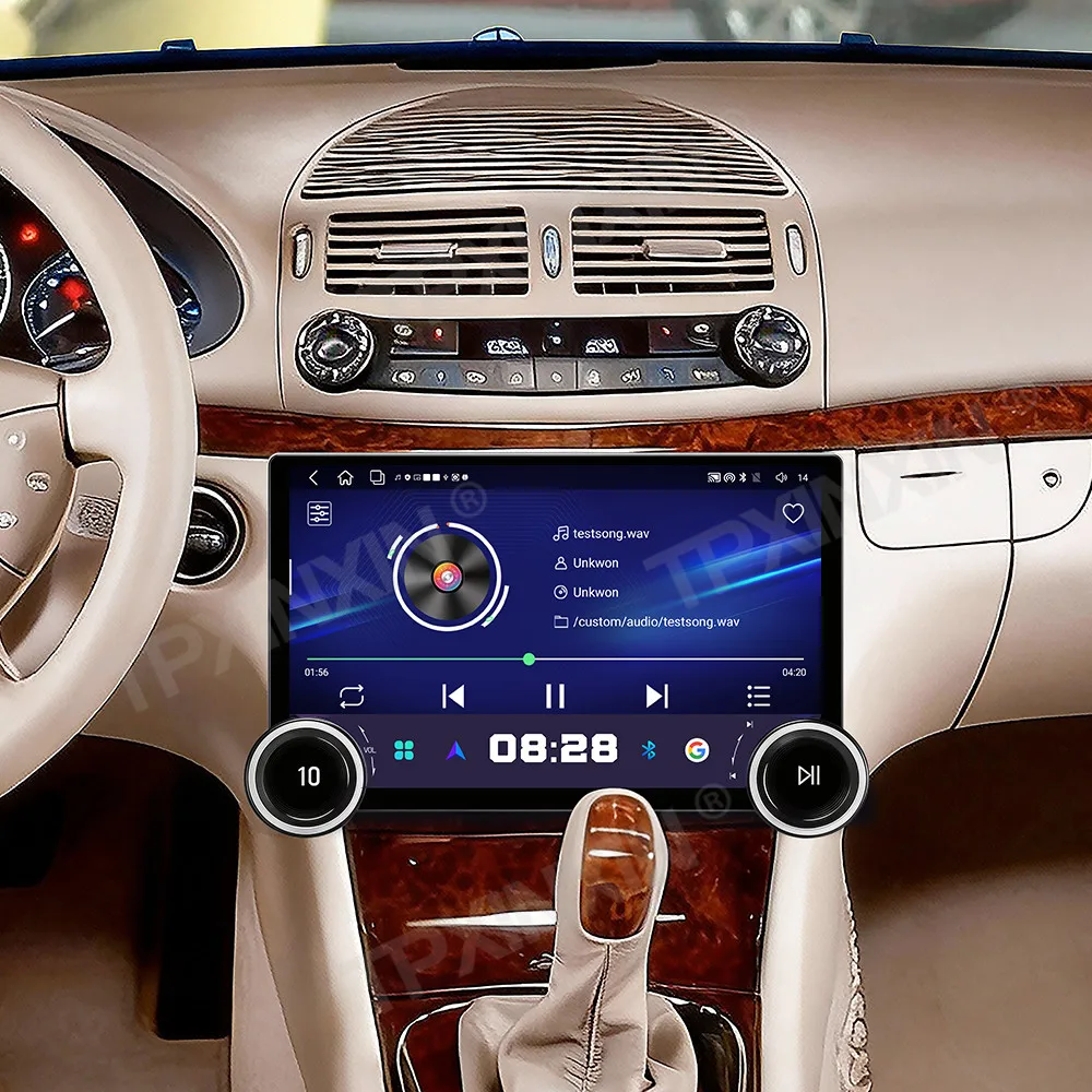 For Mercedes Benz E CLS W211 2005~2008 Double Knobs Android Auto Carplay Car Radio Automotive Multimedia Player GPS Head Unit