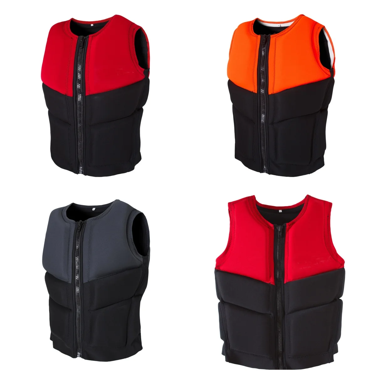 Wholesale Mens Orange Red Ocean Marine Boat Jet Ski Kayak Adult SUP Surfboard Impact Life Vest Life Jacket