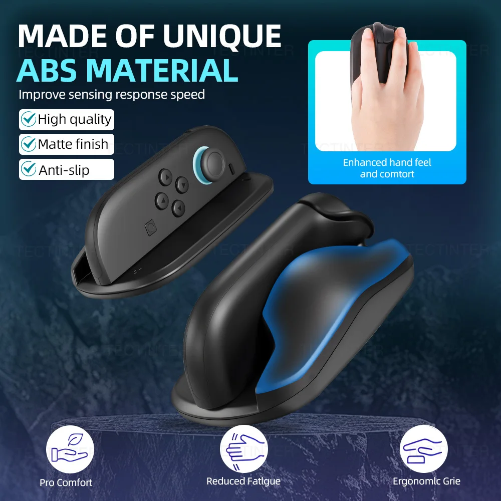 ที่จับเมาส์ 2 ชิ้น สำหรับ Nintendo Switch 2 จอยคอน ที่ยึดคอนโทรลเลอร์ โหมดเมาส์ ฐานรองสำหรับอุปกรณ์เสริม Switch 2