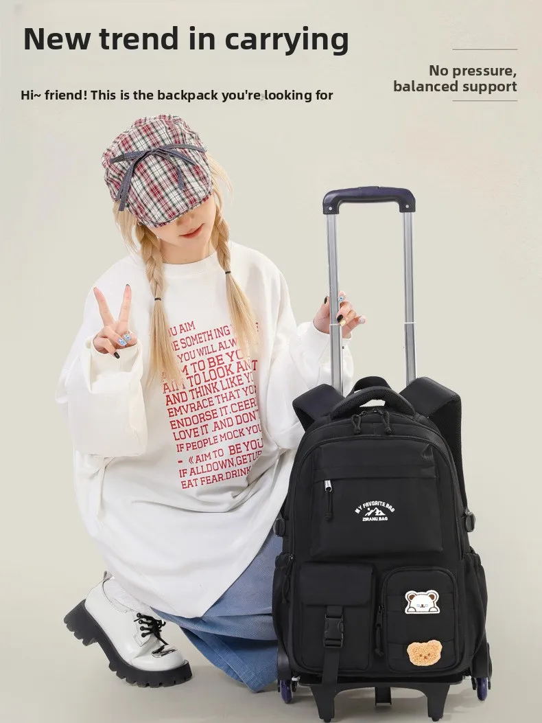 lightweight-large-capacity-backpack-with-pull-rod-for-middle-and-high-school-students-water-resistant-and-wheel-equipped