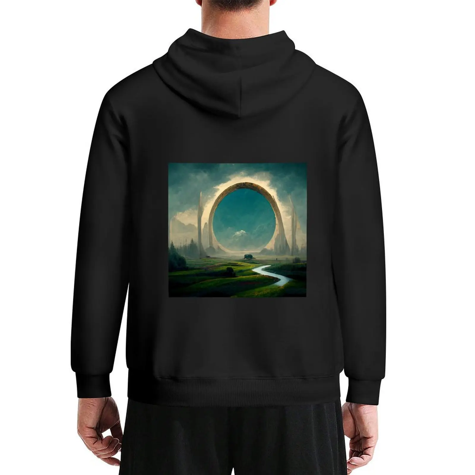 

Stargate to Another World Hoodie korean clothes men clothes korean autumn clothes men clothing hoodies for men