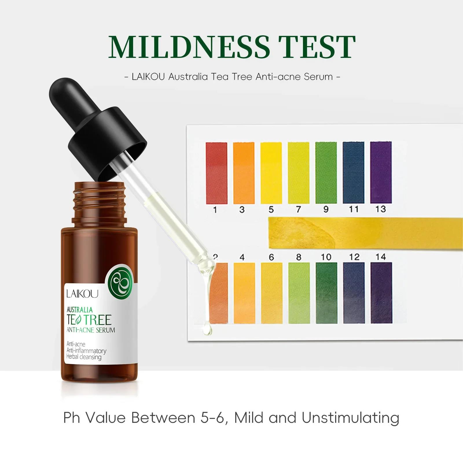 

Tea Tree Essence 5PCS LAIKOU 17ml Facial Hydrating Moisturizing Facial Serum