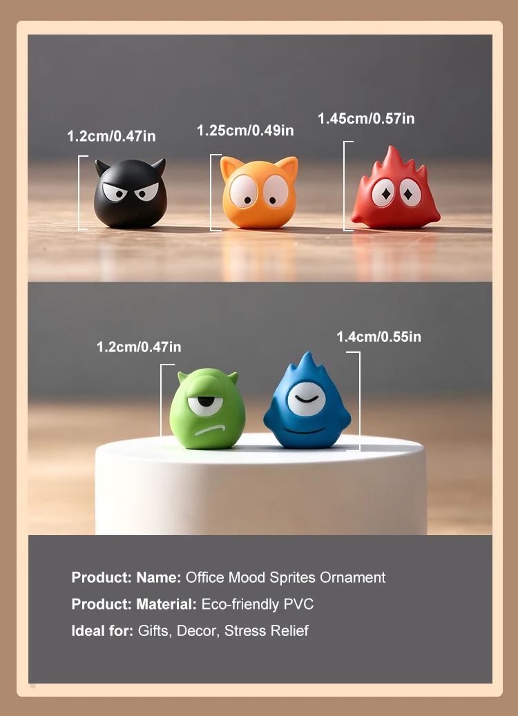 Niedliche Ornamente, bunte Mini-Cartoon-Figuren, Mini-Dekorationen, 3D-Figuren, Innendekoration für den Schreibtisch, Auto-Innenausstattungszubehör – Detail 17