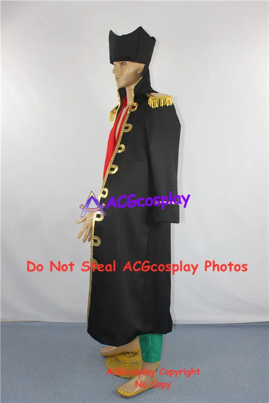 One Piece Blackbeard Cosplay Costume acgcosplay include headgear