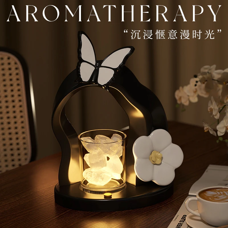 

Creative Butterfly Aromatherapy Essential Oil Lamp Home Plug in Atmosphere Desk Lamp Birthday Gift Bedroom Bedhead Nightlight