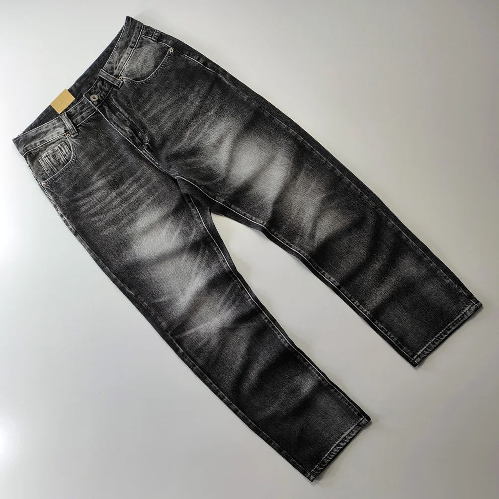 

Мужские джинсы свободного прямого кроя из хлопка, с завышенной талией, повседневные, осенне-зимние, в американском стиле