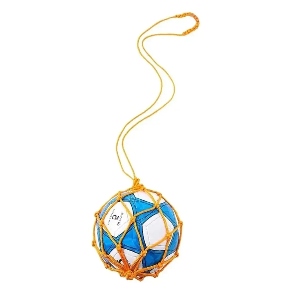 Tasca per rete da calcio per allenatore automatico per calcio giovanile Borsa da basket in rete di nylon per sport all'aria aperta professionale Borsa da trasporto per pallone da calcio in rete solida