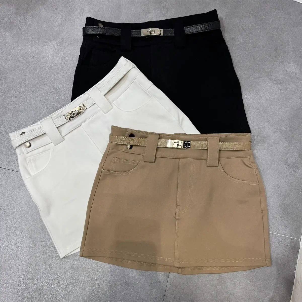 

Моющаяся юбка с высокой талией, утягивающая женская летняя цветная юбка трапециевидной формы, противолегкая прогулочная юбка