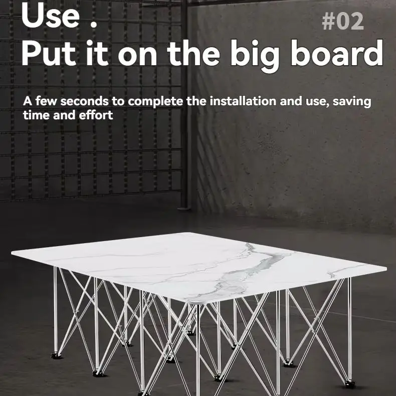 Portable Work Saw Frame Spider Leg Workbench  Multi functional Support Foldable Tile Support Rack Stainless Steel