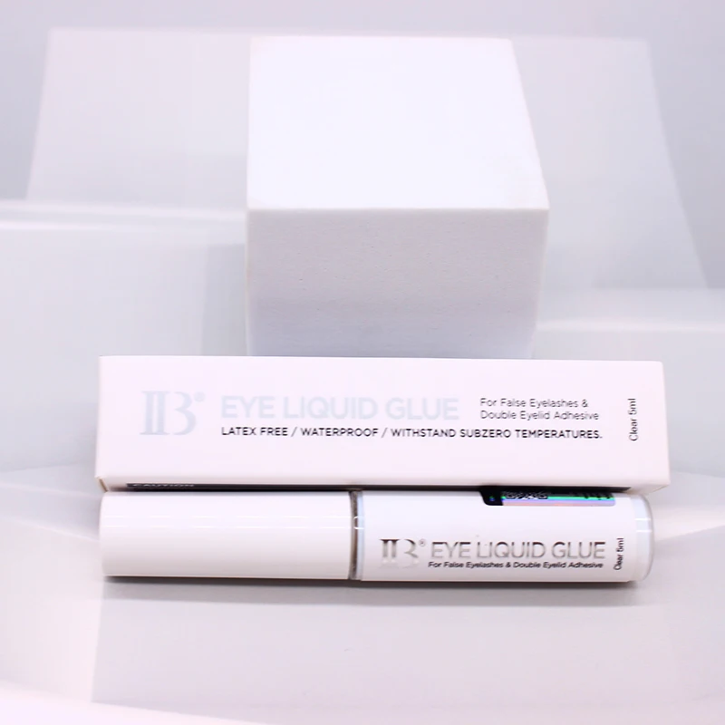 Ibeauty novo ibeauty cola líquida para os olhos ib elevador adesivo extensão de cílios original coreia claro 5ml cola ferramenta de maquiagem profissional
