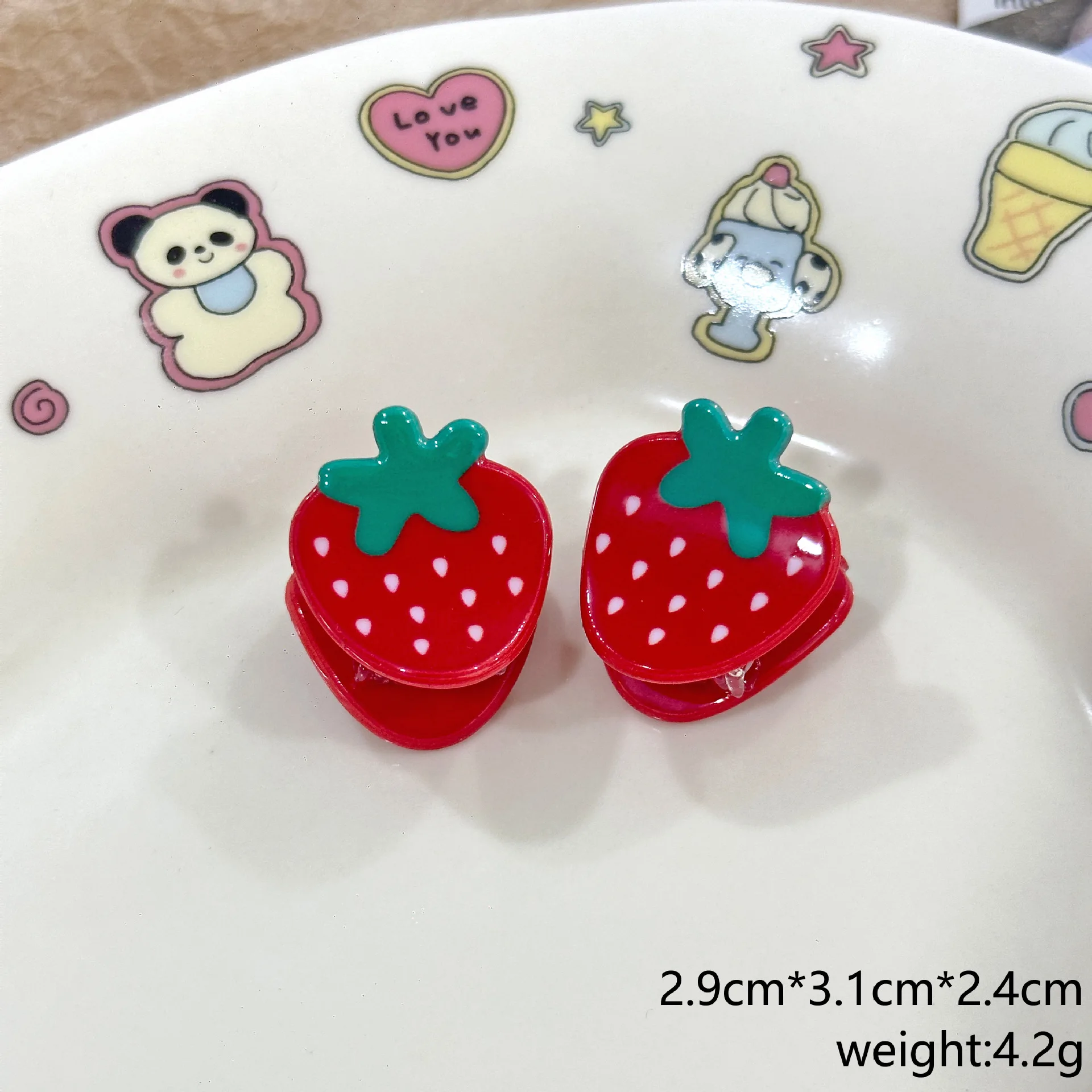 Niedliche Frucht-Haarspangen, Mini-Haarspangen, Süße Haaraccessoires, Erdbeer-Haarspangen, Orangen-Haarspangen, Haaraccessoires für Mädchen – Detail 5