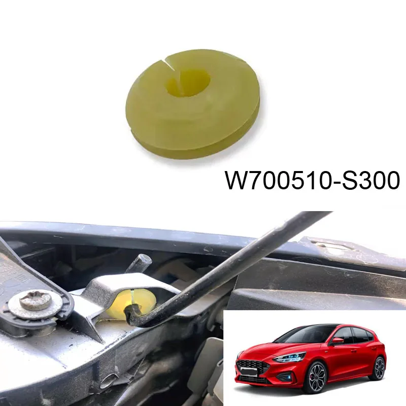 For Ford Focus 2000-2007 Transit Connect 2010-2015 Transit150 250 350  Hood Latch Prop Rod Hinge Nut Support Clip W700510-S300