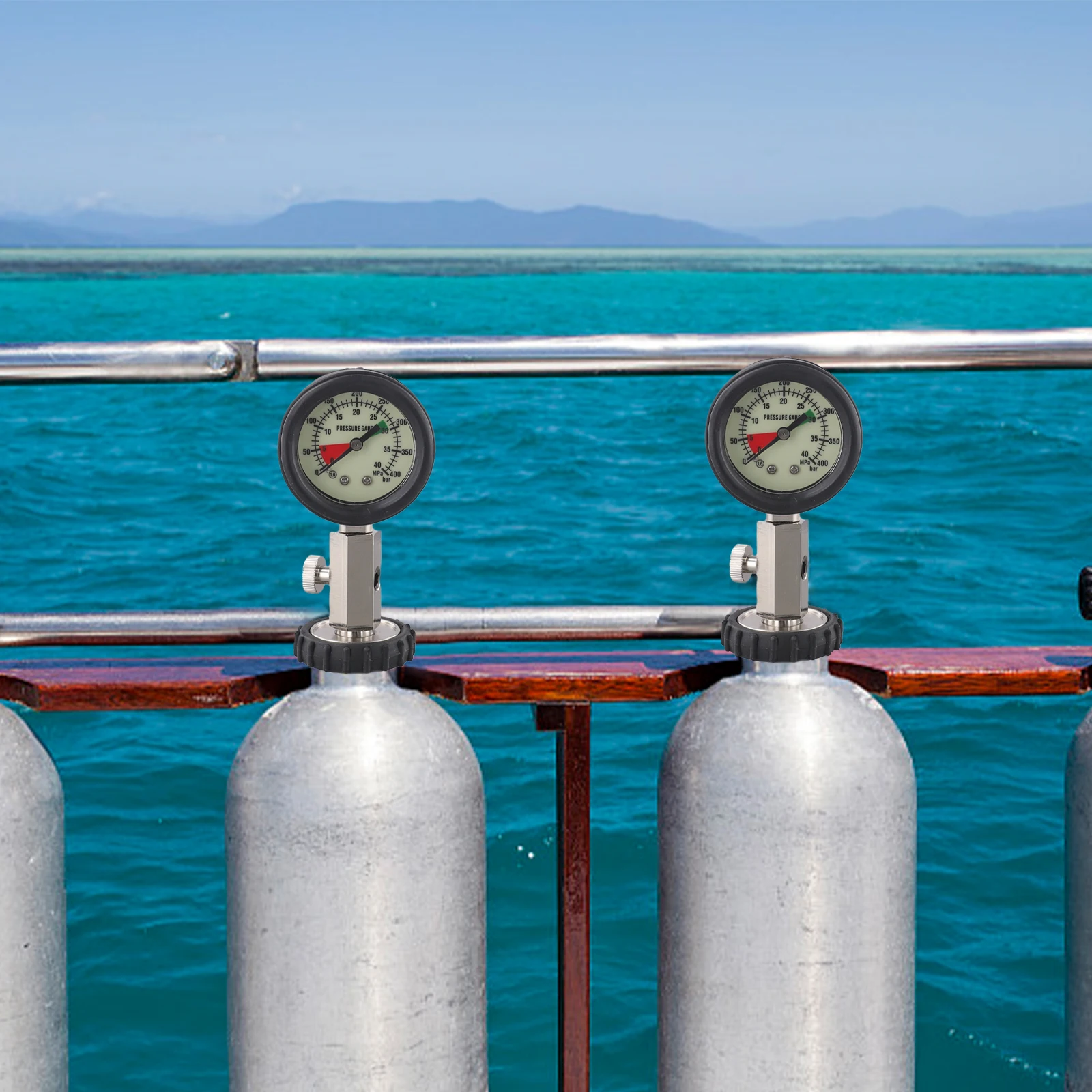 

Safety Monitoring Approx. 142*61*38mm Scuba Diving Pressure Gauge DIN Port Pressure Gauge Portable And Lightweight