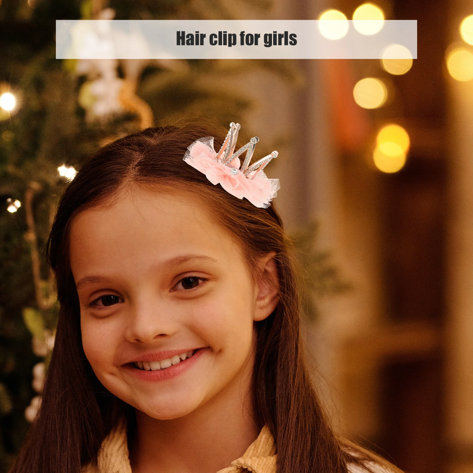 

1Pcs Kids Crown Hair Clip Flesh Pink Rhinestone Bobby Bang Clip Hair Accessories Girls Gift Travel Kids Bobby Pin