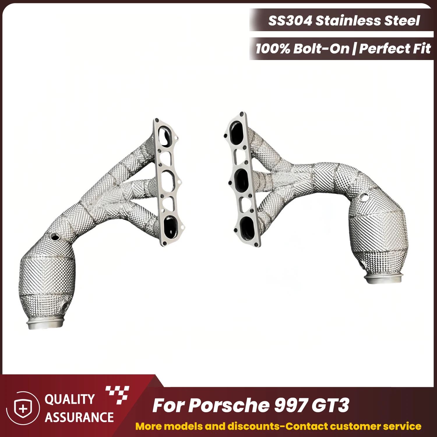 

Plug & Play OEM Warranty Friendly High Quality High Flow Headers ECCF Stainless Steel for Porsche 997 GT3