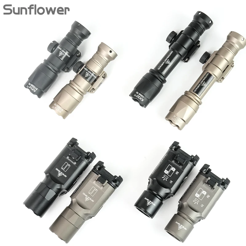 

Tactical Gear SF X300U X300 M600 M600B M300 M300C Flashlight LED Torch AR15 Airsoft Hunting Weapon Scout Light Fit 20mm Rail