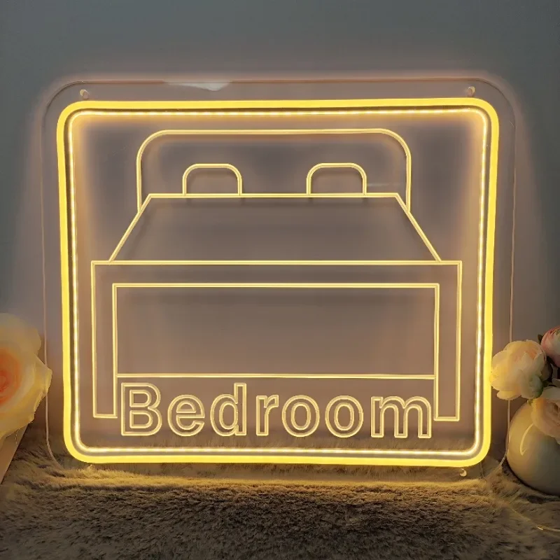 

3D Carve Neon Sign Personalised LED Neon Lights Wall Decoration for Home Shop Room Decors Aesthetic 12 Colors with Dimmer Switch